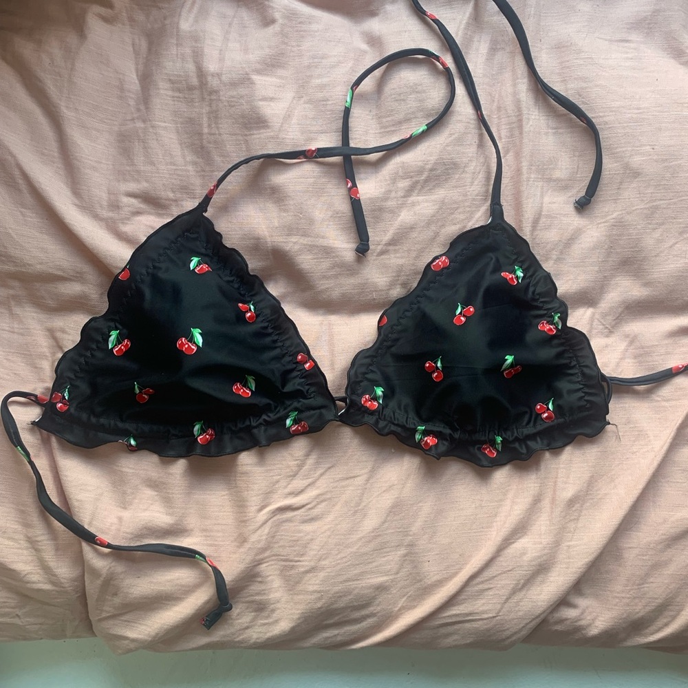 Cherry bikini top